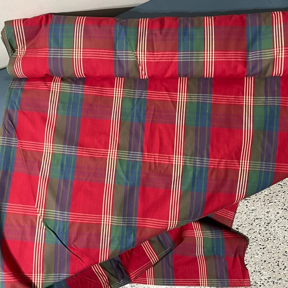 Ikea fabric in plaid pattern new. price per two yards